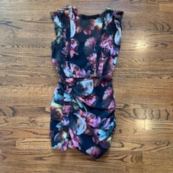 ALLSAINTS mini dress rouched - cute for a lot of different occasions- worn once - Picture 1 of 4